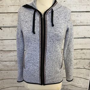 Mossimo zip up hoodie grey XS EUC